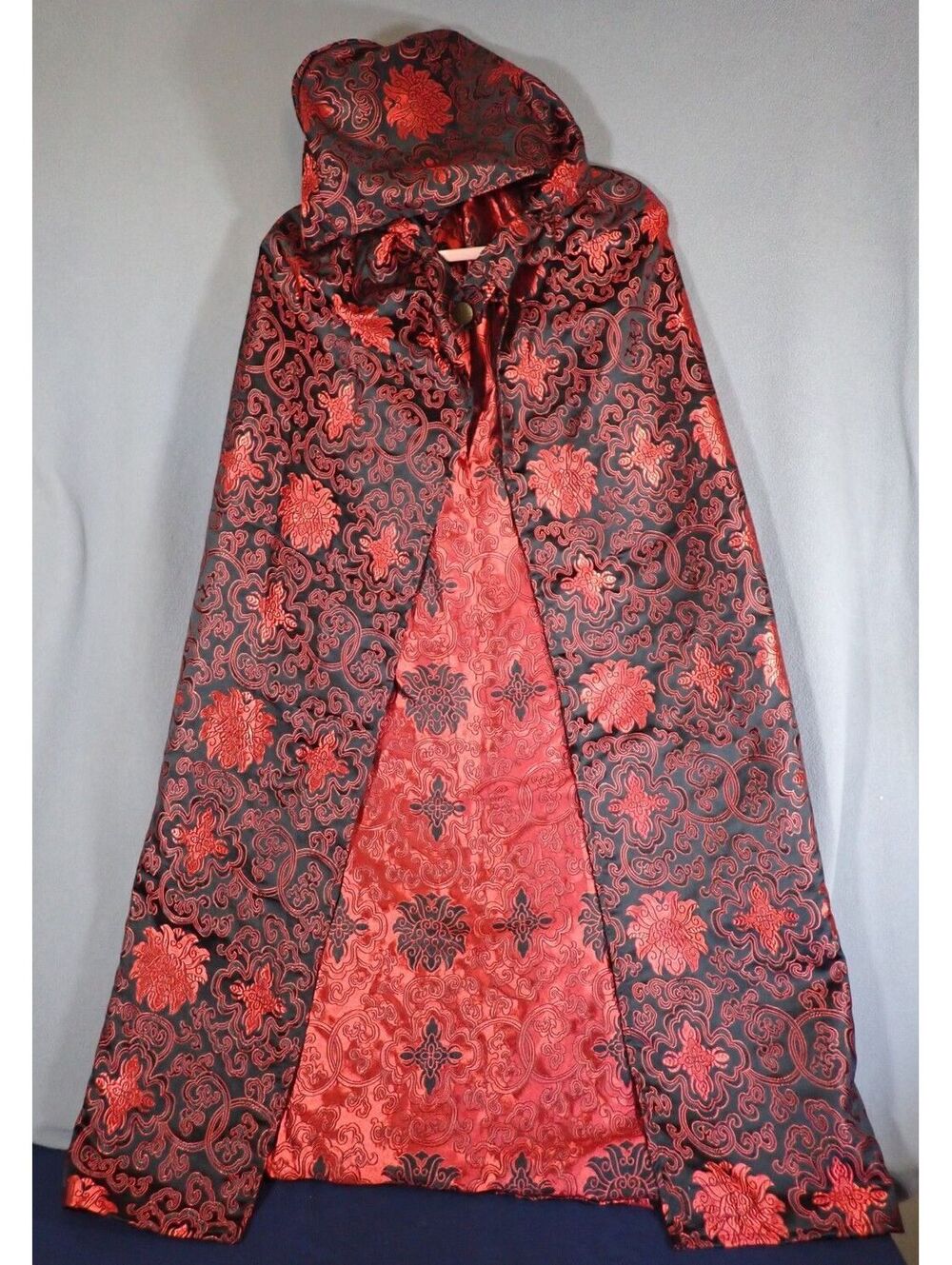 Handmade Hooded Brocade Cape - perfect for cosplay, ren faire, or gothic looks